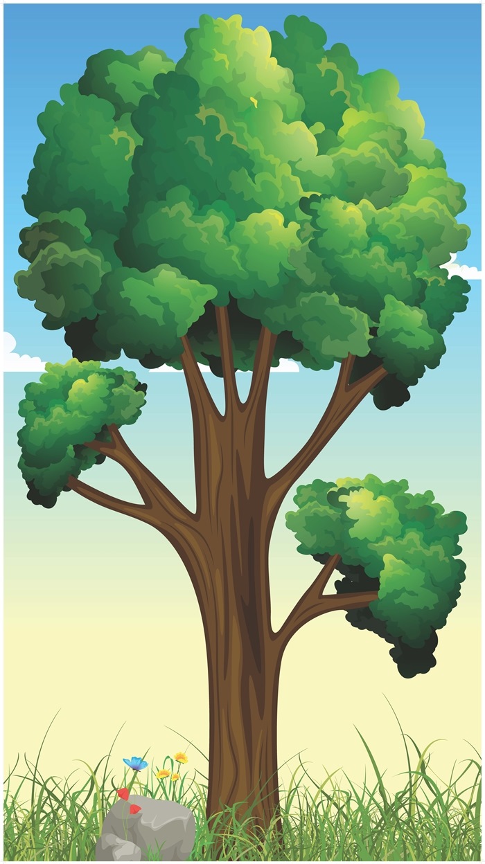 Banner med Zakkæus-træ