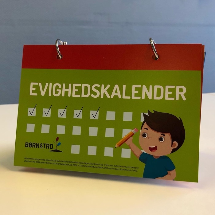 Evighedskalender - afhentes hos Børn &amp; Tro